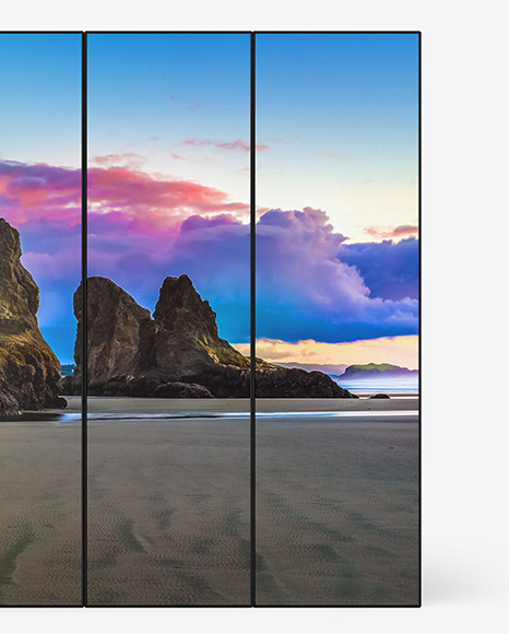 LED Poster Video Wall Mockup PSD #1
