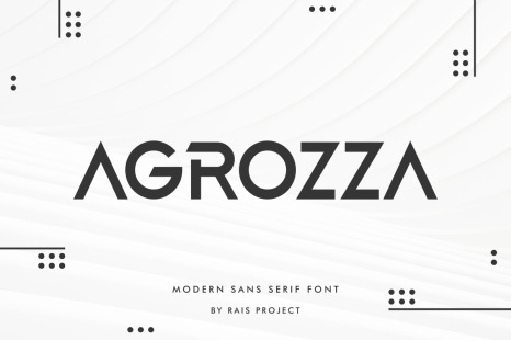 AGROZZA Unique Sharp Sans Serif Font