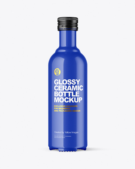 Glossy Bottle Mockup PSD #2