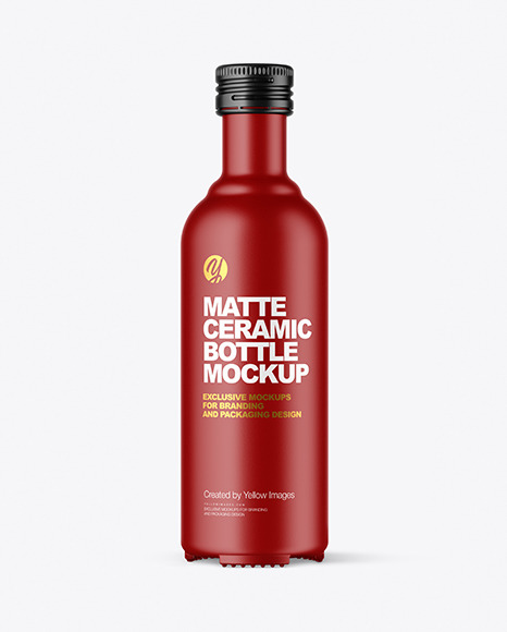 Matte Bottle Mockup PSD #2