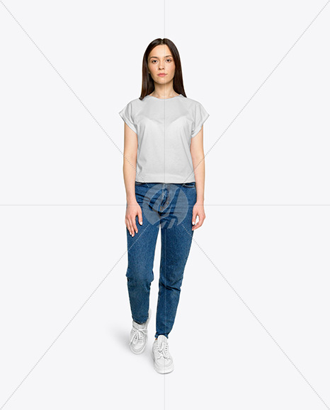 Download Woman In A T Shirt Mockup In Apparel Mockups On Yellow Images Object Mockups