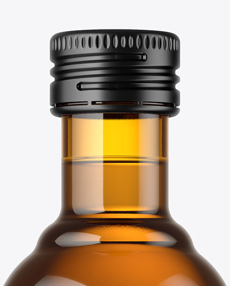 Amber Glass Bottle Mockup PSD #5