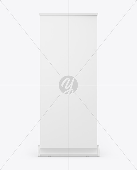 Matte Roll up Banner Mockup PSD #3