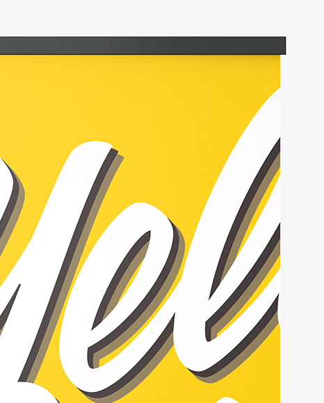 Matte Roll up Banner Mockup PSD #5