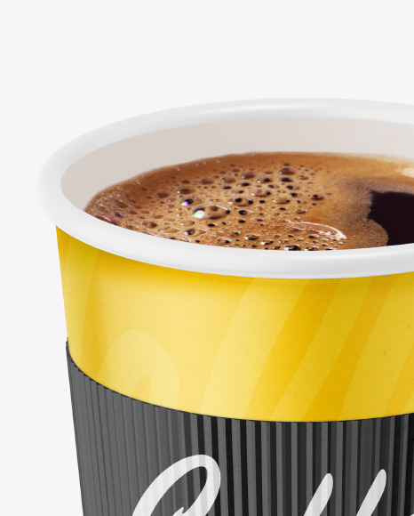 Paper Coffee Cup With Holder Mockup PSD #2