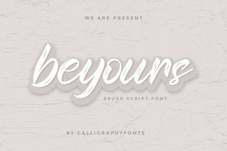 Beyours Calligraphy Font