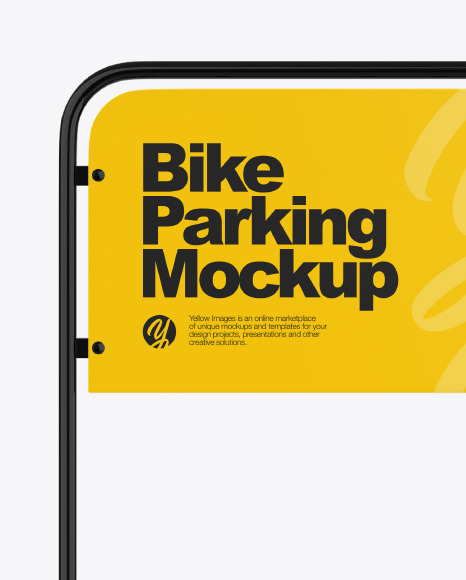Bike Parking Mockup PSD #2