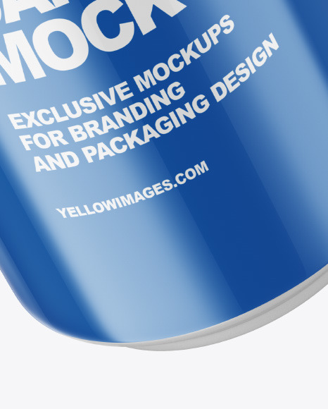 Download Aluminium Can With Glossy Finish Mockup In Can Mockups On Yellow Images Object Mockups