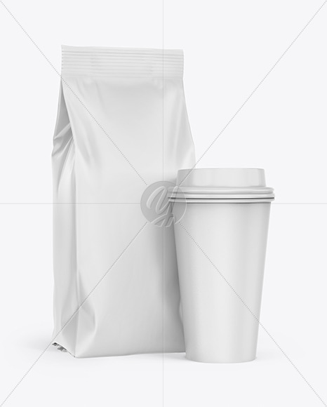 Download Matte Food Bag Mockup In Bag Sack Mockups On Yellow Images Object Mockups