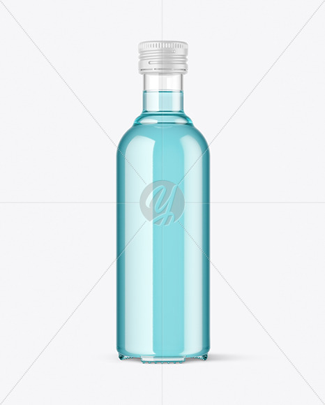 Clear Glass Drink Bottle Mockup Clear Glass Drink Bottle Mockup