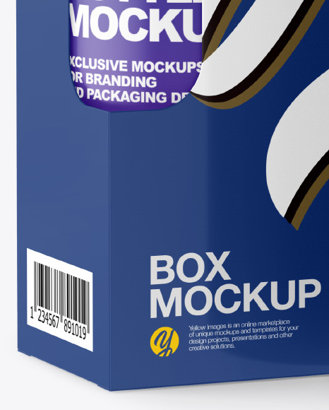 Download Matte Bottle W Box Mockup In Bottle Mockups On Yellow Images Object Mockups