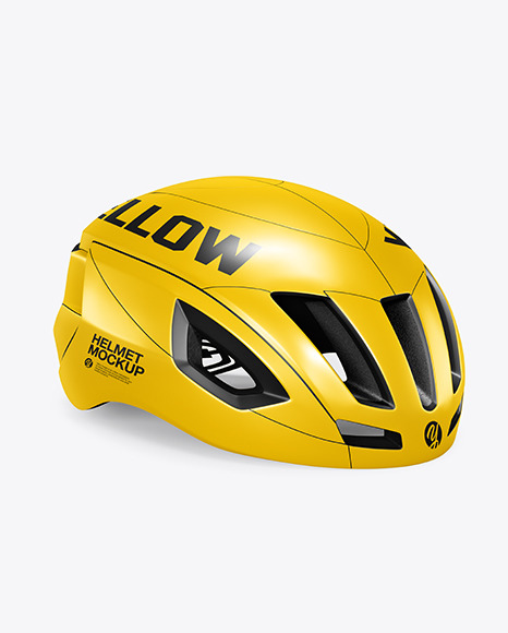 Download Cycling Helmet Mockup In Apparel Mockups On Yellow Images Object Mockups