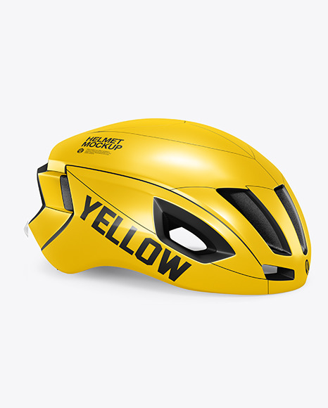 Download Cycling Helmet Mockup In Apparel Mockups On Yellow Images Object Mockups