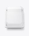 Clear Empty Transparent Tray Container Mockup