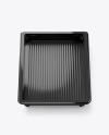 Clear Empty Transparent Tray Container Mockup