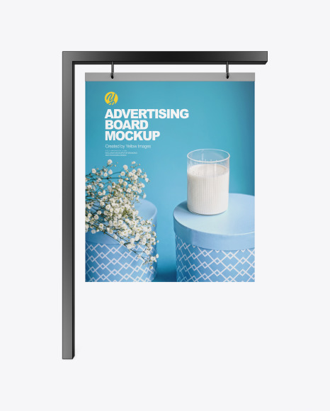Advertising Board Frame Mockup PSD #2