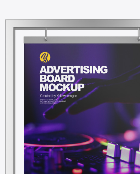 Advertising Board Frame Mockup PSD #1