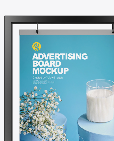 Advertising Board Frame Mockup PSD #6