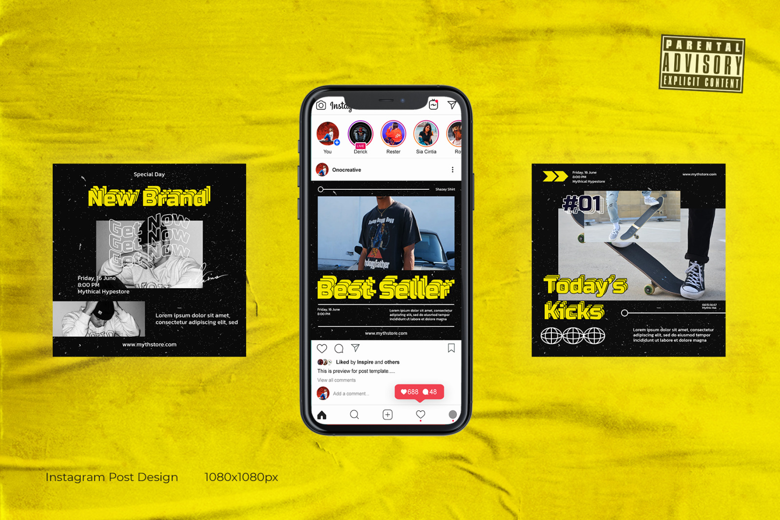 Dripstret Fashion Instagram Template