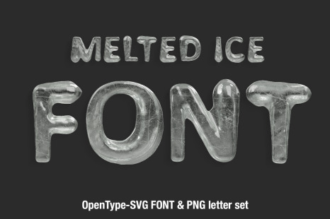 Melted Ice Font