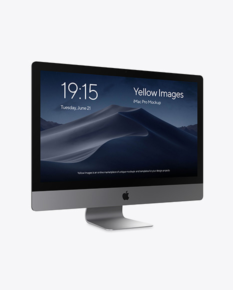 iMac Pro Space Gray Mockup PSD #4