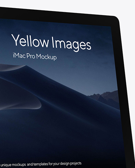 iMac Pro Space Gray Mockup PSD #2