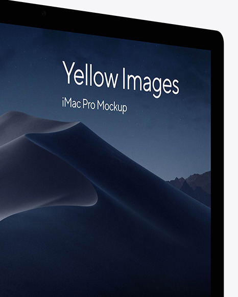 iMac Pro Space Gray Mockup PSD #2