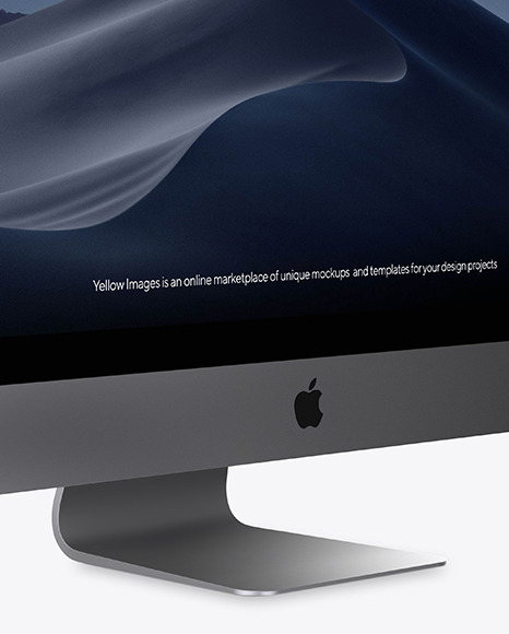 iMac Pro Space Gray Mockup PSD #1