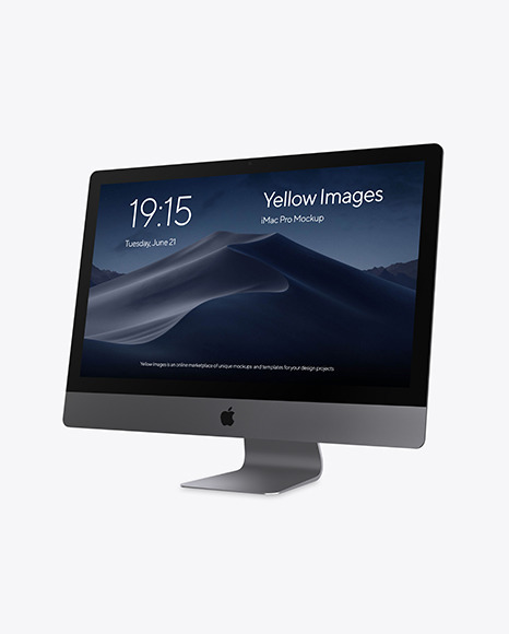 iMac Pro Space Gray Mockup PSD #4