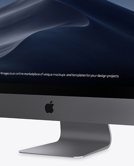 iMac Pro Space Gray Mockup PSD #1