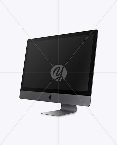 iMac Pro Space Gray Mockup PSD #3