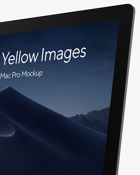 iMac Pro Space Gray Mockup PSD #2