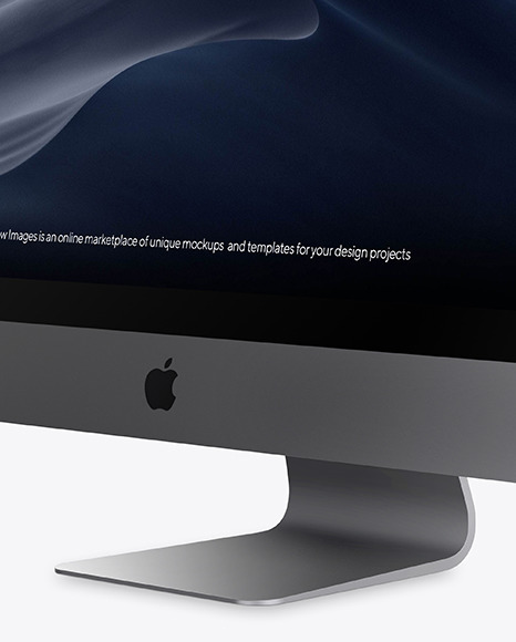 iMac Pro Space Gray Mockup PSD #1