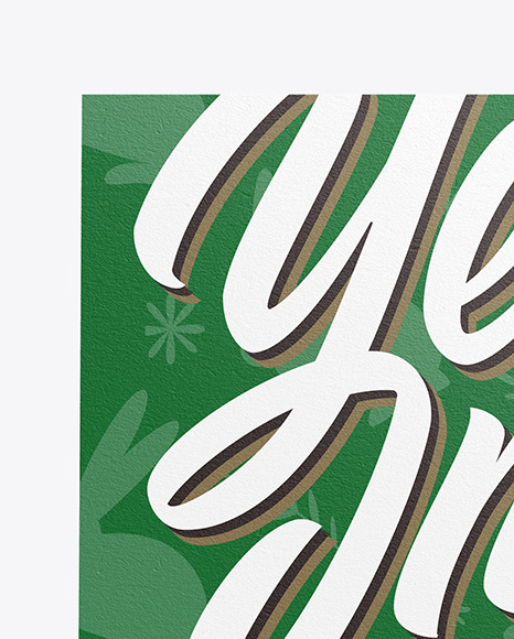 Card w  Two Textured Eggs Mockup PSD #1