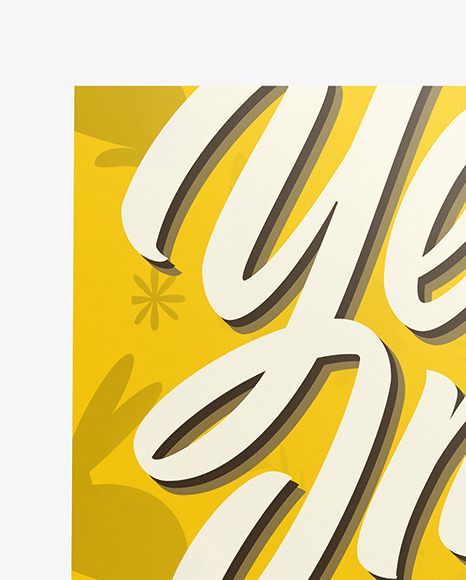 Card w  Two Glossy Eggs Mockup PSD #6