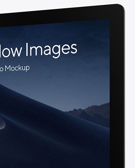 iMac Pro Space Gray Mockup PSD #2