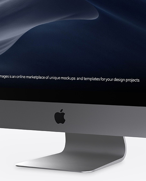 iMac Pro Space Gray Mockup PSD #1