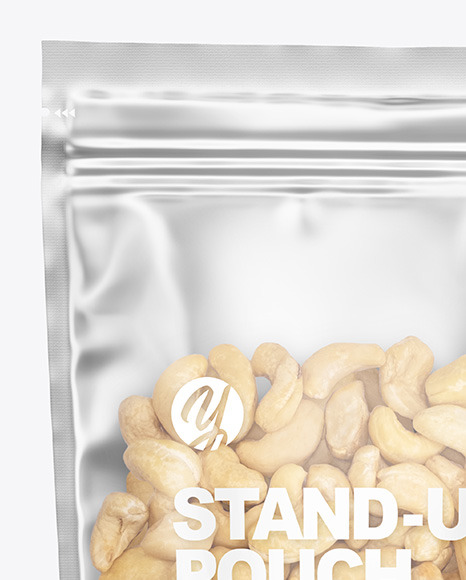 Download Frosted Plastic Pouch W Cashew Nuts Mockup In Pouch Mockups On Yellow Images Object Mockups