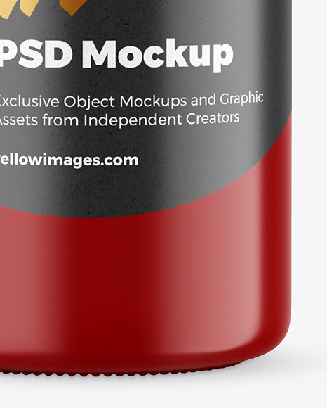 Glossy Honey Jar Mockup PSD #1