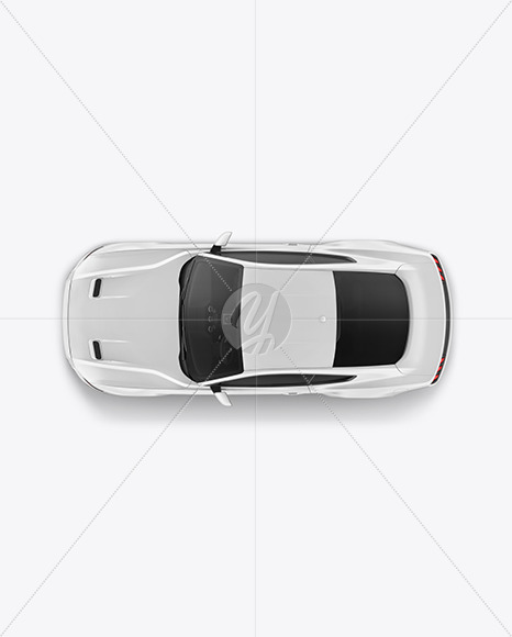 Muscle Car Mockup - Top View - Yellowimages Mockups