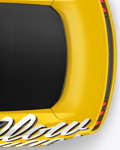 Muscle Car Mockup   Top View PSD #1