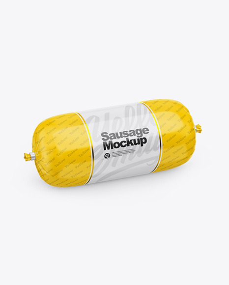 Glossy Sausage Chub Mockup