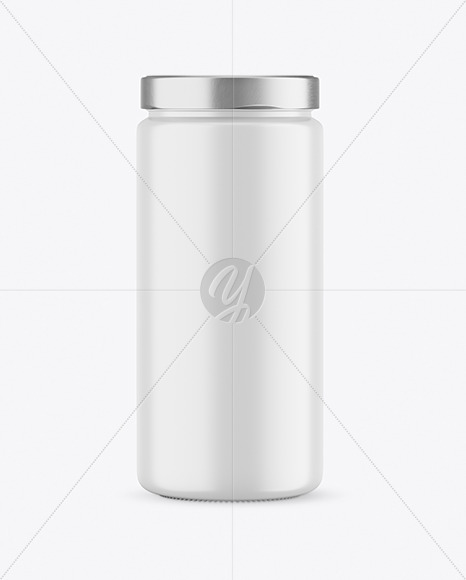 Matte Honey Jar Mockup PSD #3