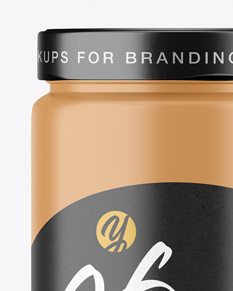 Matte Honey Jar Mockup PSD #2