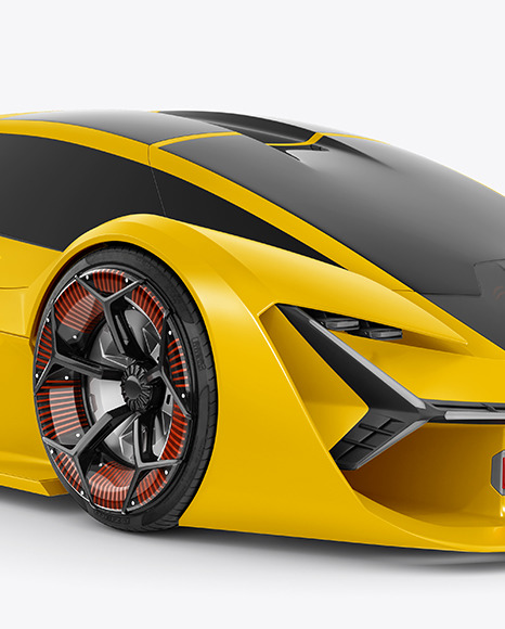 Super Car Mockup   Half Side View PSD #7