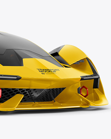 Super Car Mockup   Half Side View (Hero Shot) PSD #7