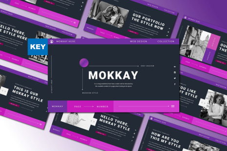 MOKKAY Keynote Template on Yellow Images Creative Store