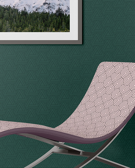 Photo Frame on the Wall Mockup PSD #1