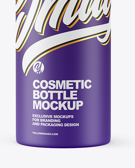 Matte Bottle Mockup PSD #1