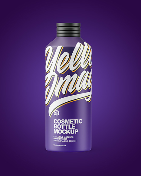 Matte Bottle Mockup PSD #6